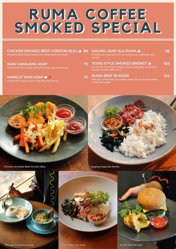 Ruma Coffeatery Blok M - Menu